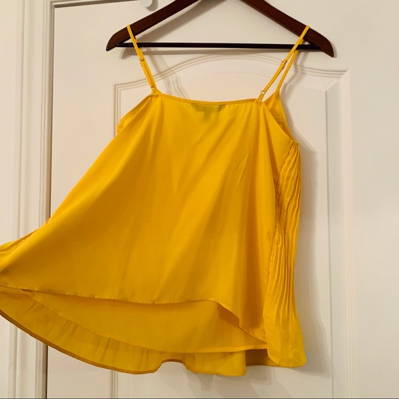 💛NWT BANANA REPUBLIC CITRON RUCHED FLARE CAMI TOO - Picture 8 of 9